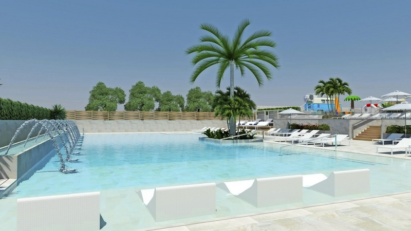 Hotel L'Azure Lloret de mar Dachterrasse Infinitypool