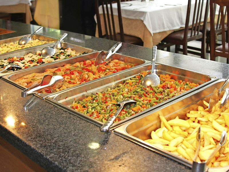 Hotel Don Juan Center Lloret de mar Buffet Essen Restaurant